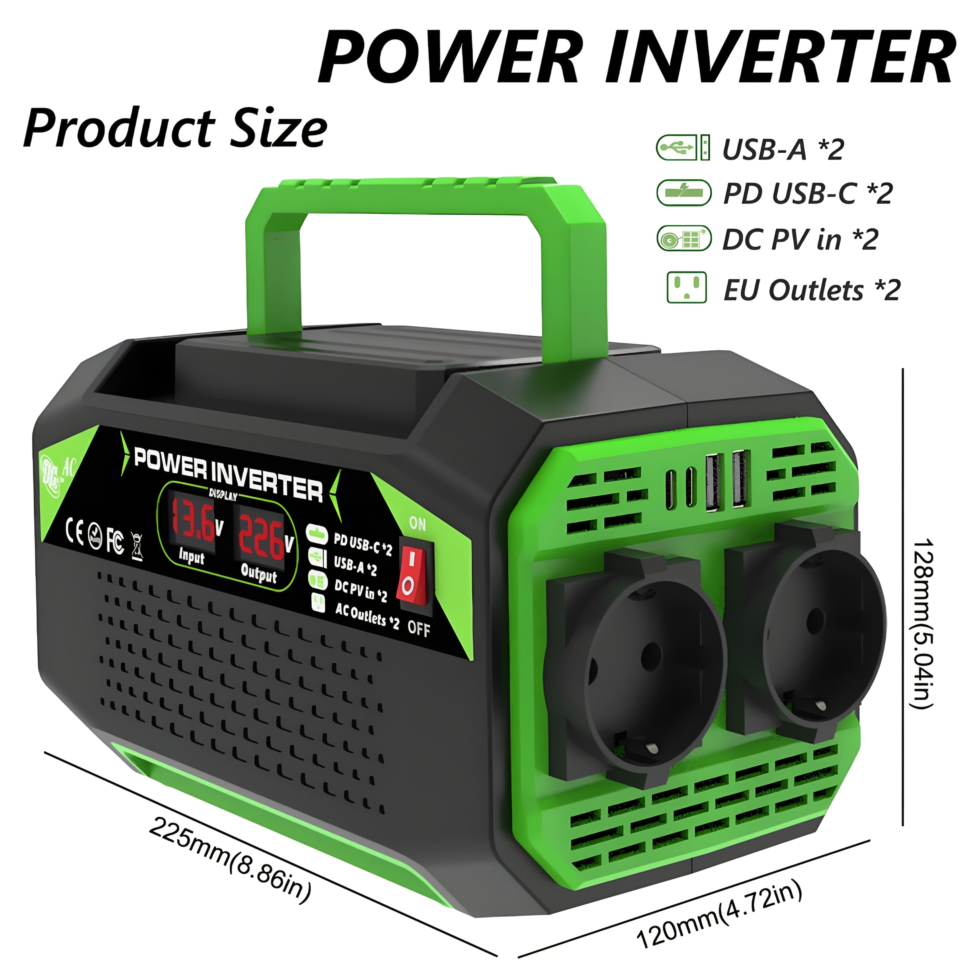 Car Power Inverter DC 12V to AC 220V-1